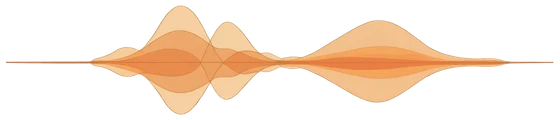 A sound wave fading